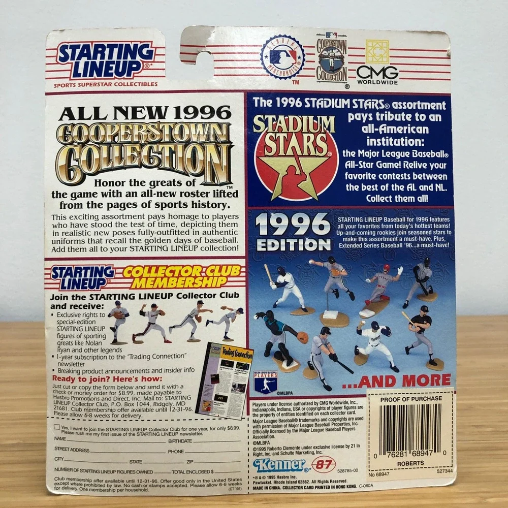 Kenner Starting Lineup Action Figure Robin Roberts Phillies 1996 Cooperstown Red